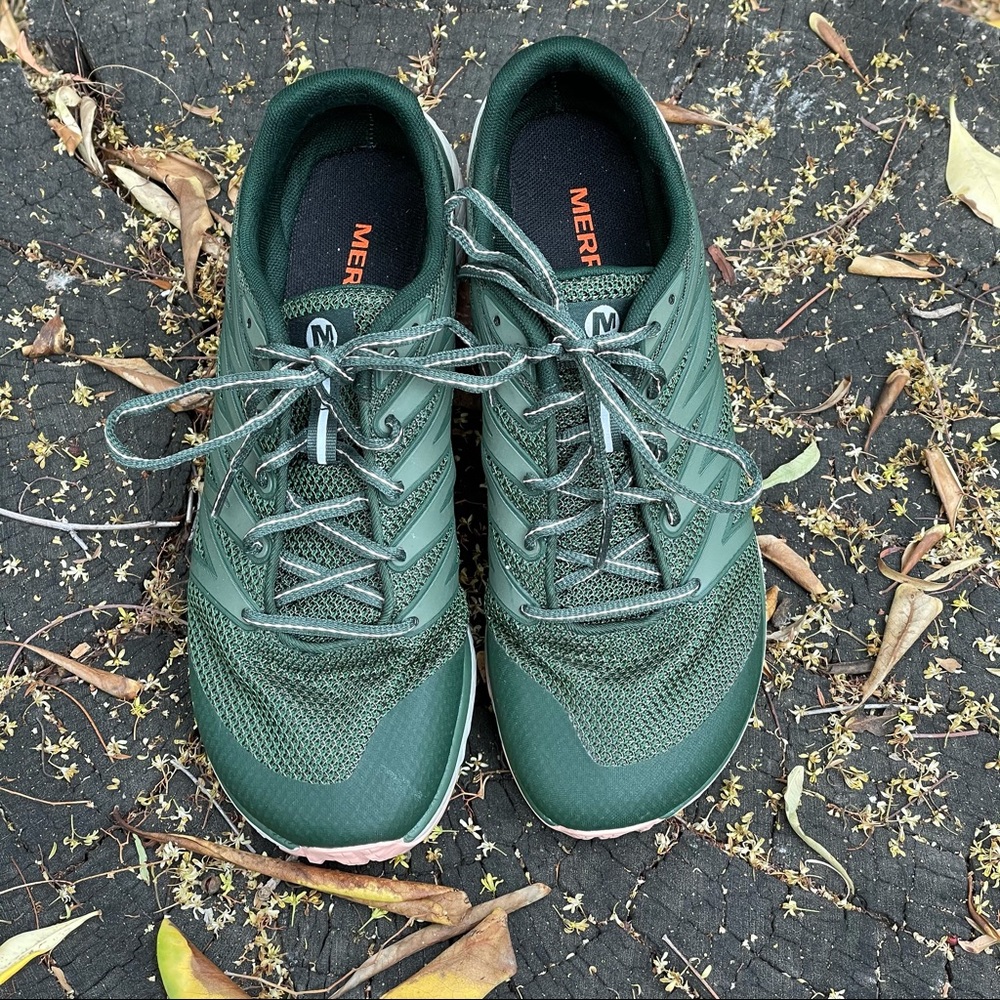 Merrell Bare Access XTR Green Trail Running Shoes